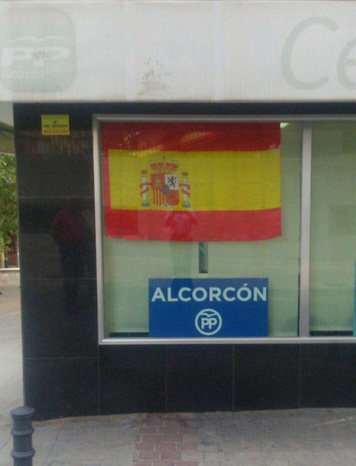 bandera alcorcon espana