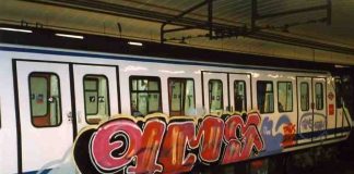 grafitis en metro