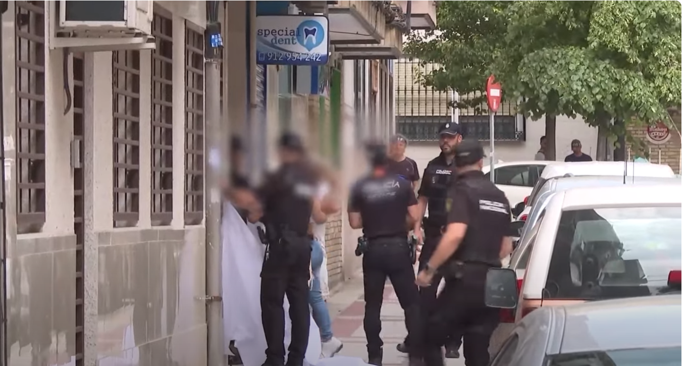 Imagen de la Policía el día del asesinato