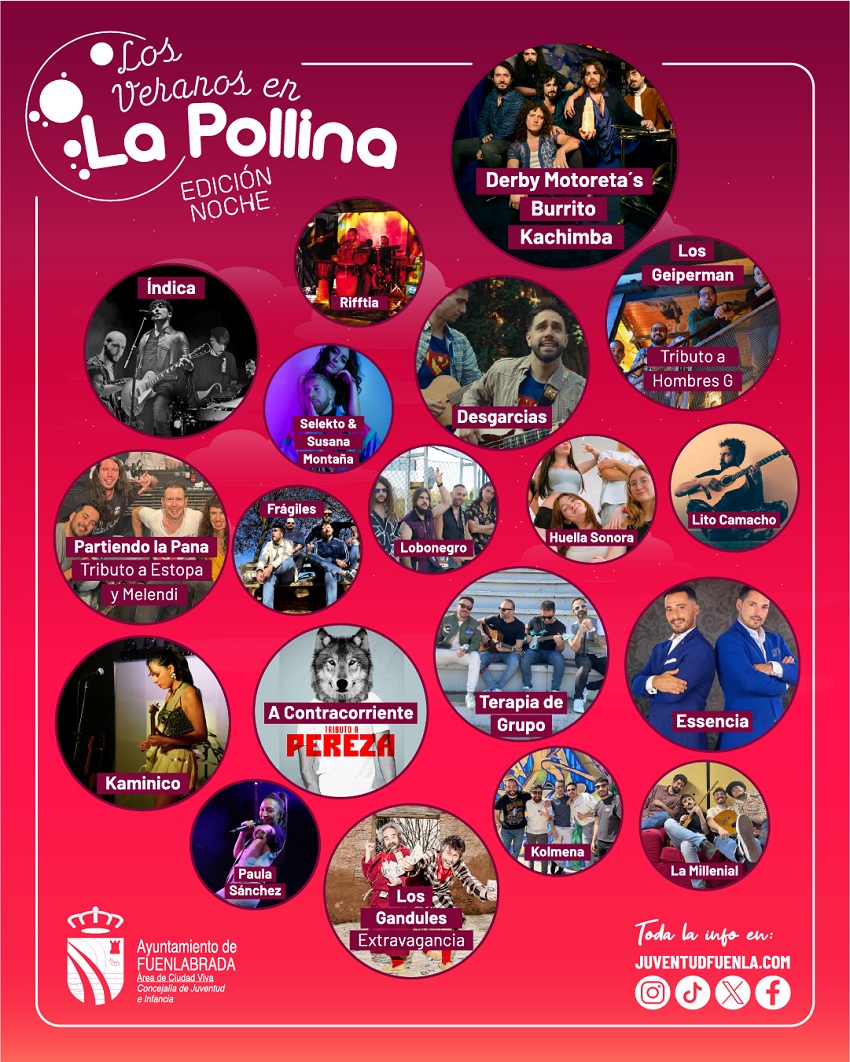 Cartel 'Edición Noche' de 'Veranos en La Pollina'