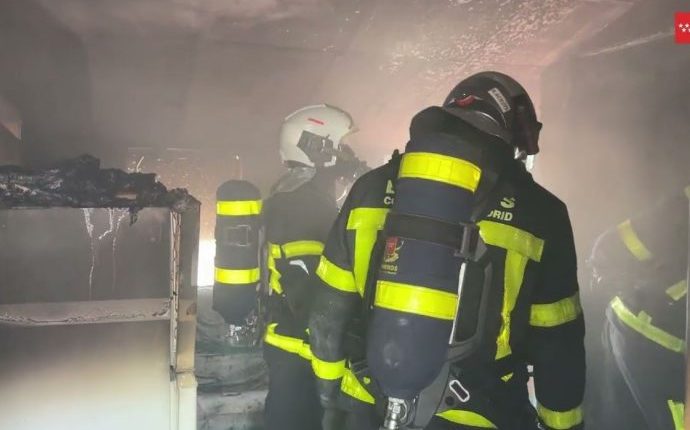 El incendio tenía una gran carga de fuego