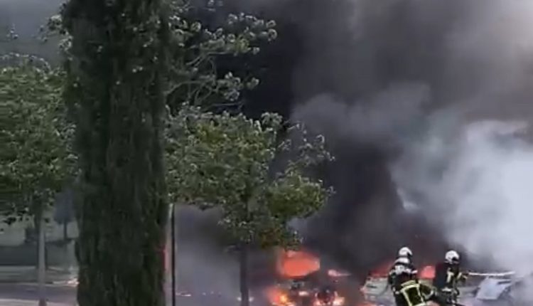 Incendio en el aparcamiento de Xanadú
