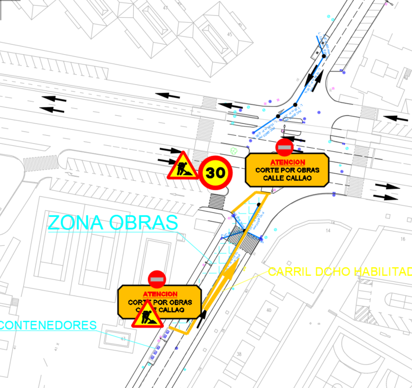 Continúan las obras del Plan Sanea del CYII en la calle Callao de ...